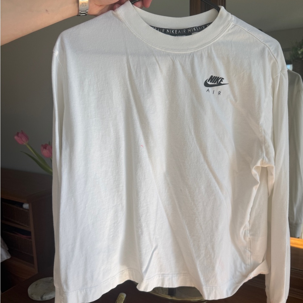 Nike Air Long-Sleeve Crew Neck Shirt - White
